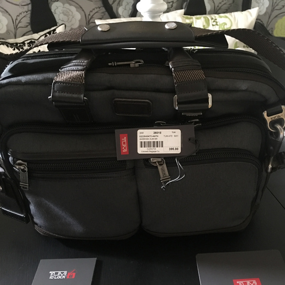 Tumi Handbags - Tumi Grey Laptop Bag